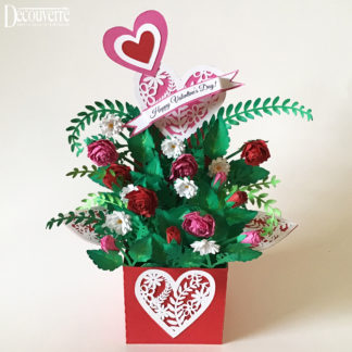 Valentine's Day Box Card 3D SVG file