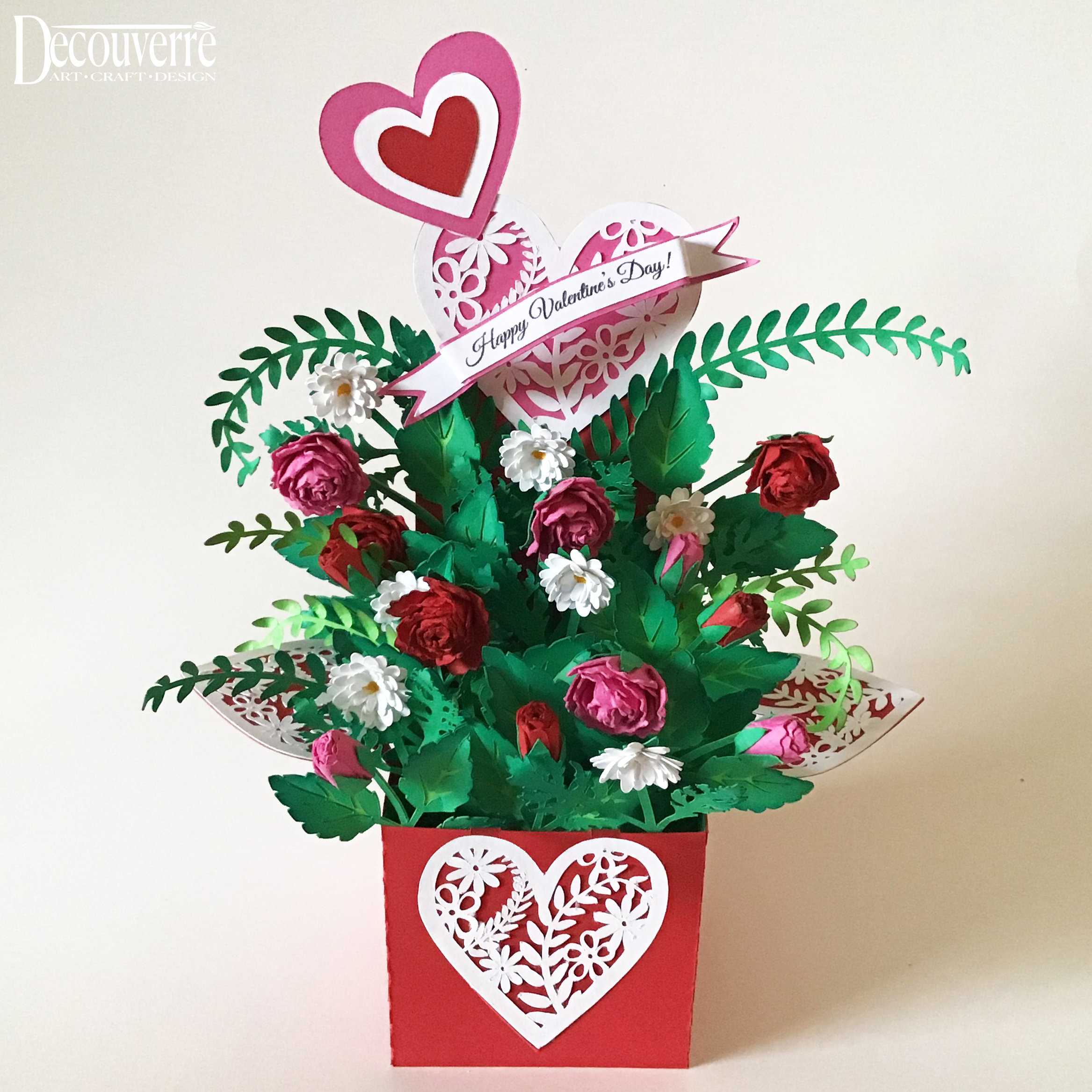 Download Valentine S Day Box Card 3d Svg File Decouverre