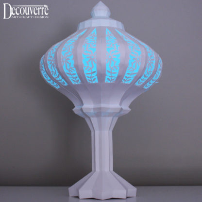 Floral Paper Lantern Blue