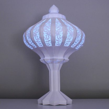 Floral Paper Lantern 3D SVG File