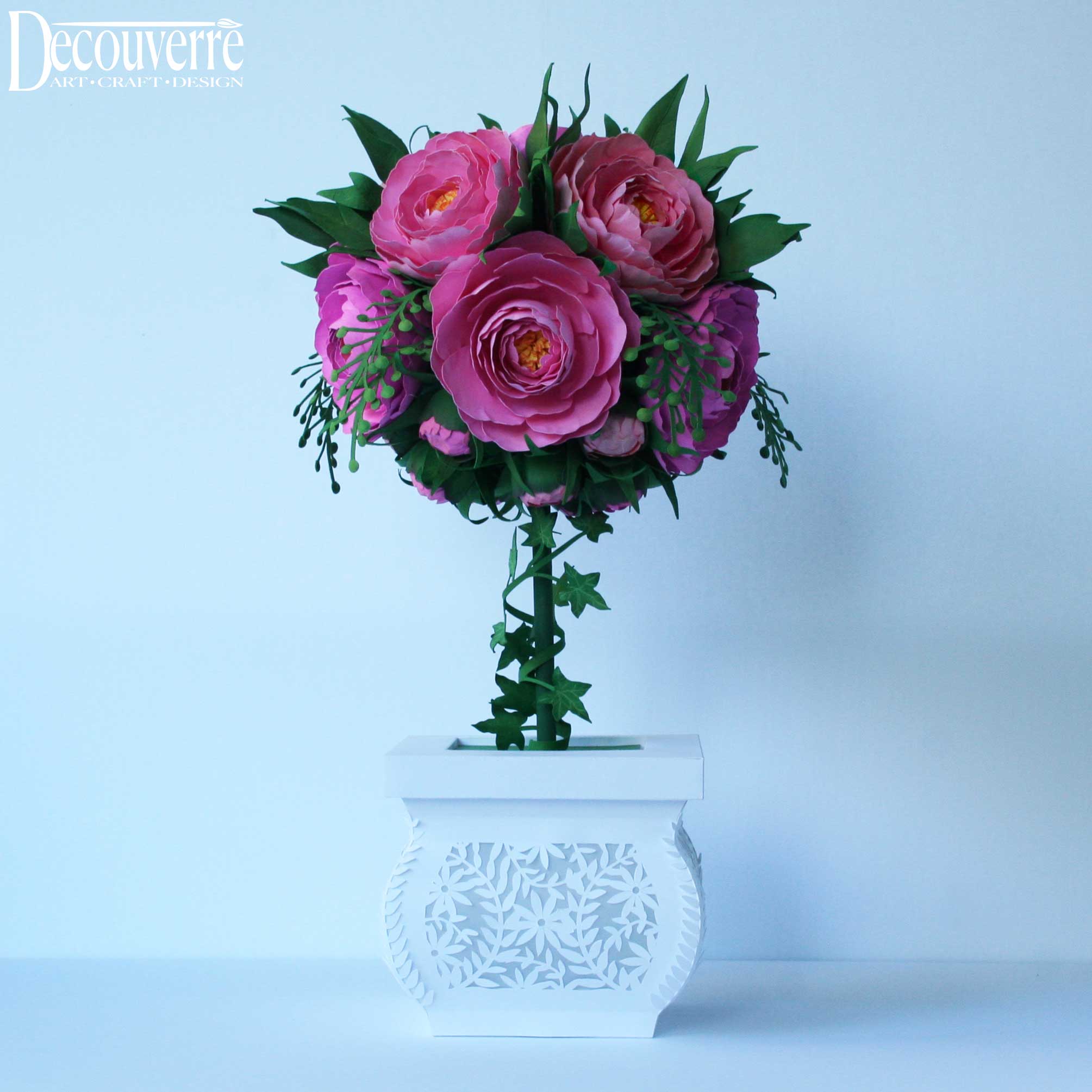 Peony Topiary Lantern